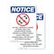 Signmission No Cell Phones Allowed, 10 in W x Rectangle, Plastic OS-2PACK-NS-P-1014-V-14422 - alternate 1